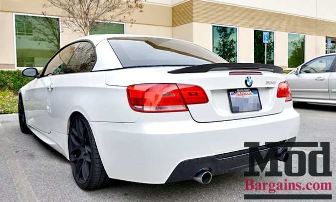 Bmw 3 Series M3 E93 Carbon Fiber Performance Style Trunk Spoiler Bmts9303